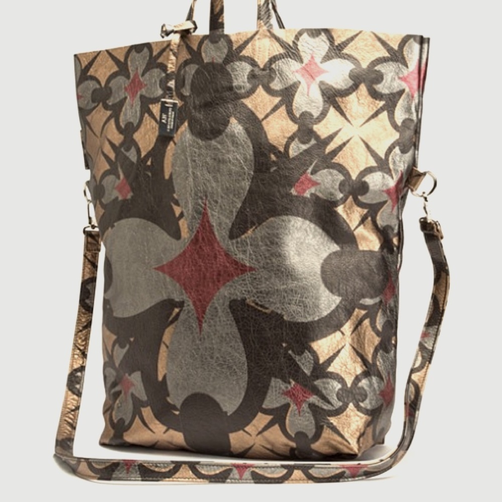 Leather Tote ABABrandApart with zippered wristlet